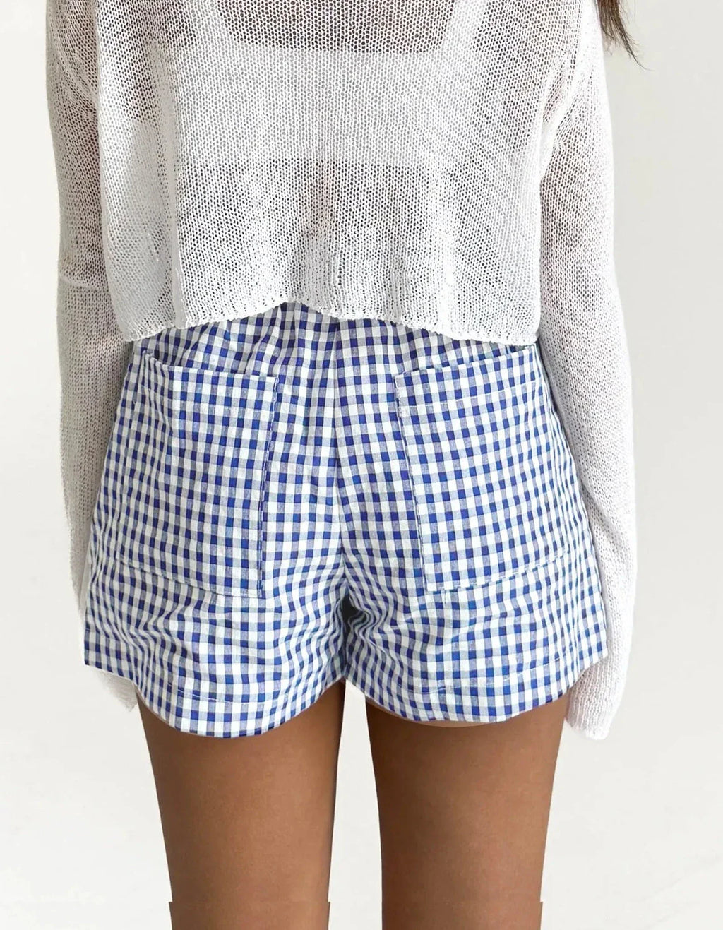Clara │ Pantalón Corto Veraniego con Estampado Vichy