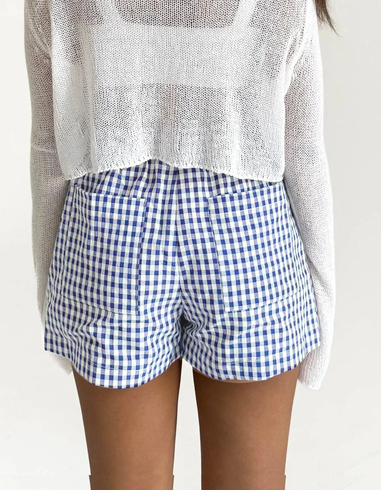 Clara │ Pantalón Corto Veraniego con Estampado Vichy