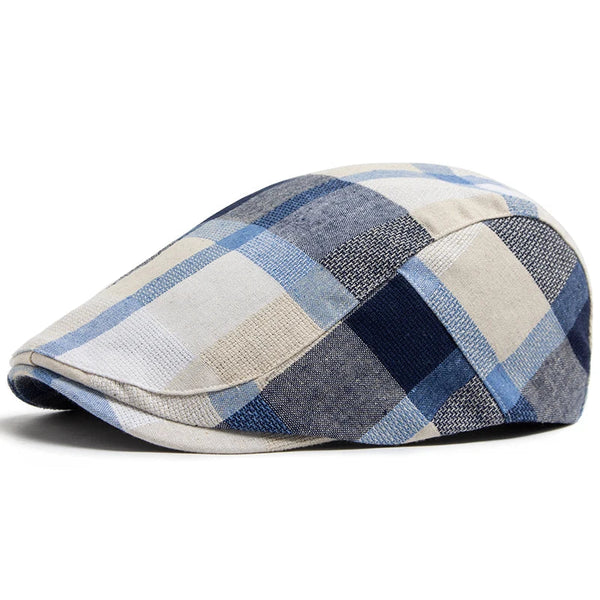 Adriano — Gorra Plana de Verano Patchwork