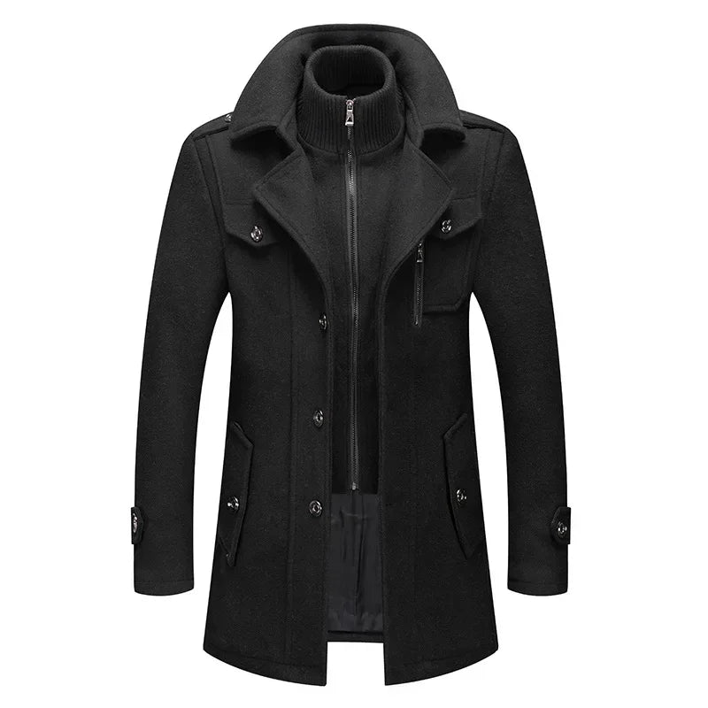 Nordave™ Double-Collar Trench Coat
