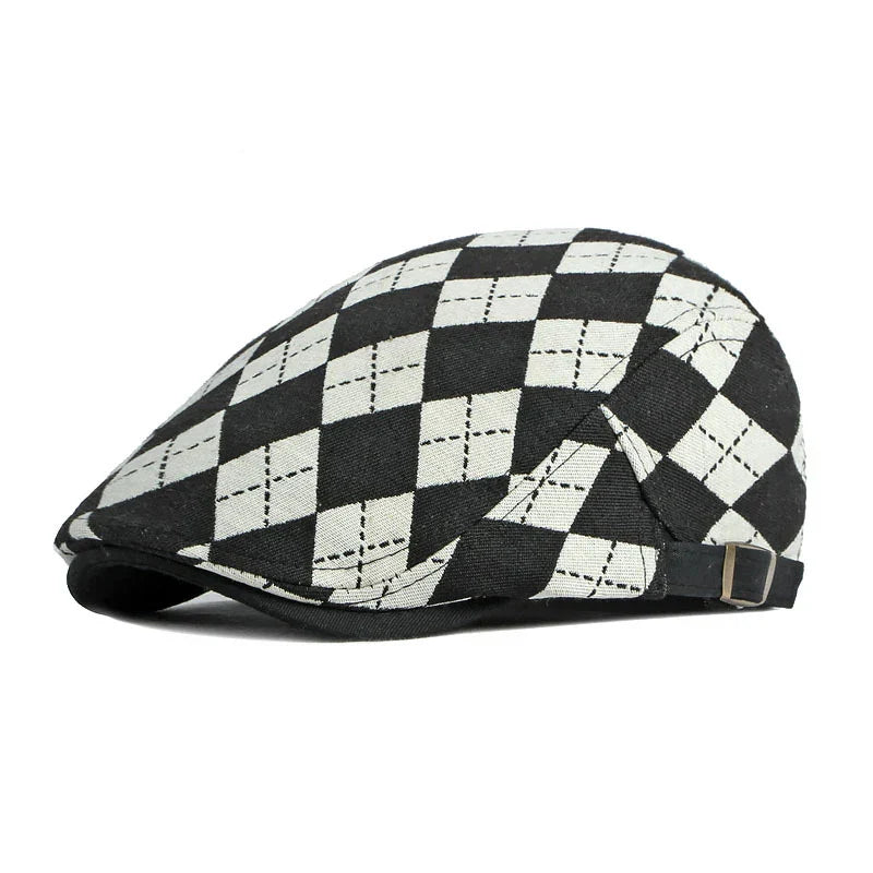 Vittorio — Gorra Plana de Rombos