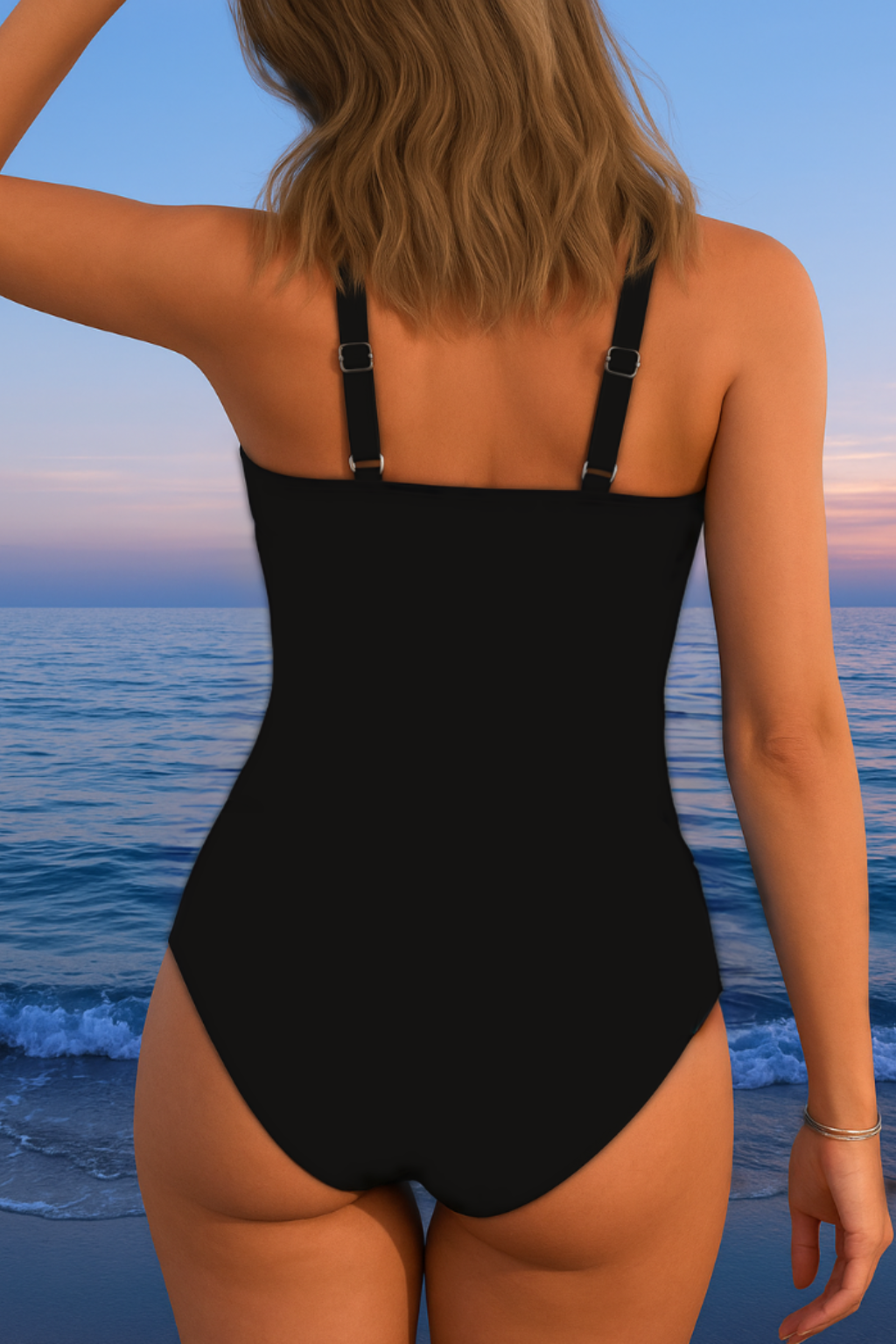 Maillot de baño de lujo con estampado colorido