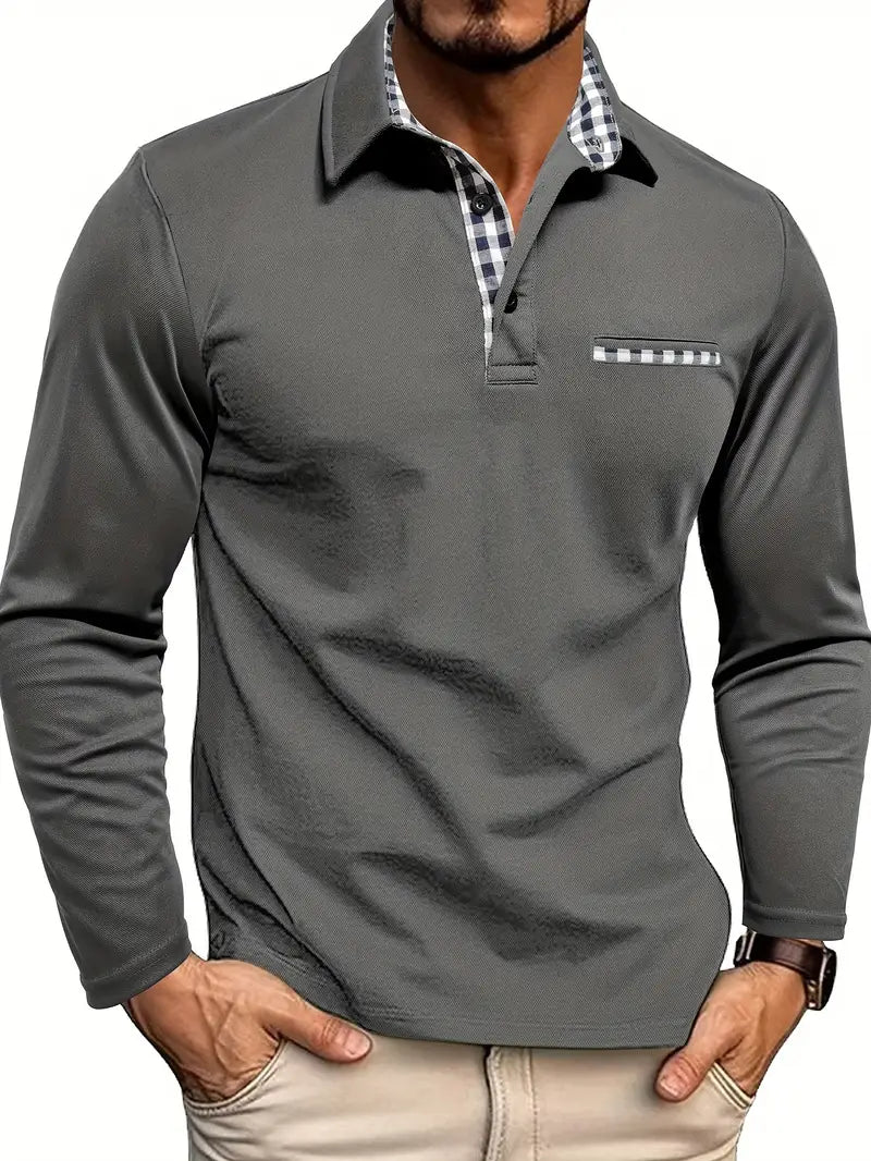 Gernan | Polo para hombre de manga larga