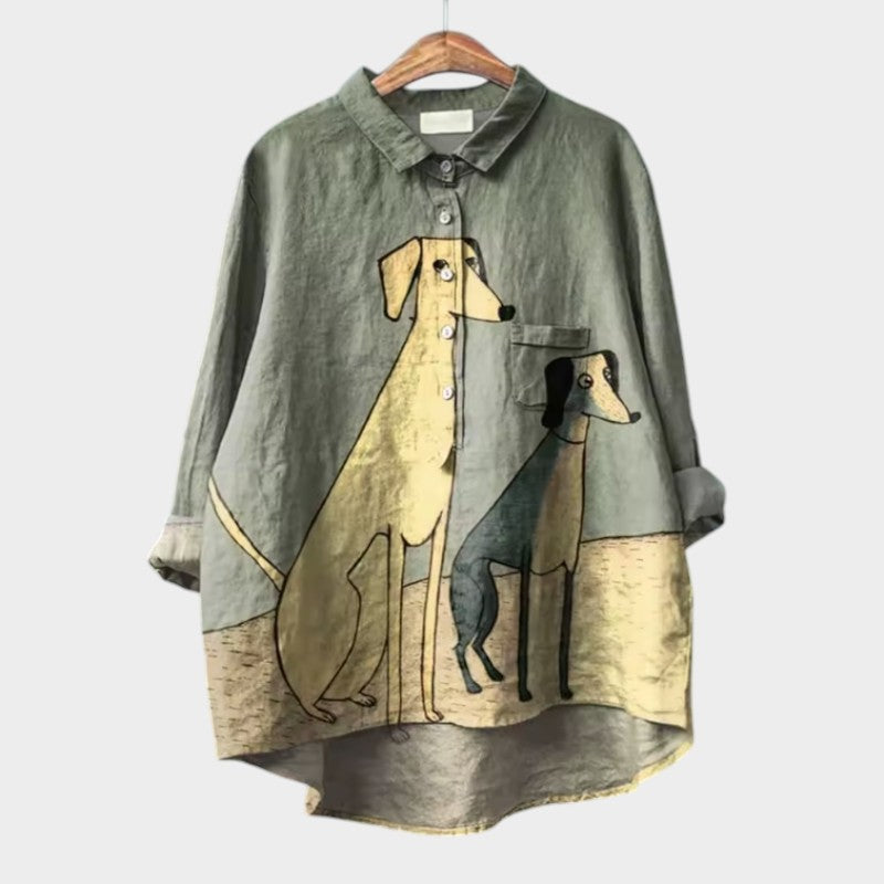 Constance | Elegante Blusa de Verano de Lino