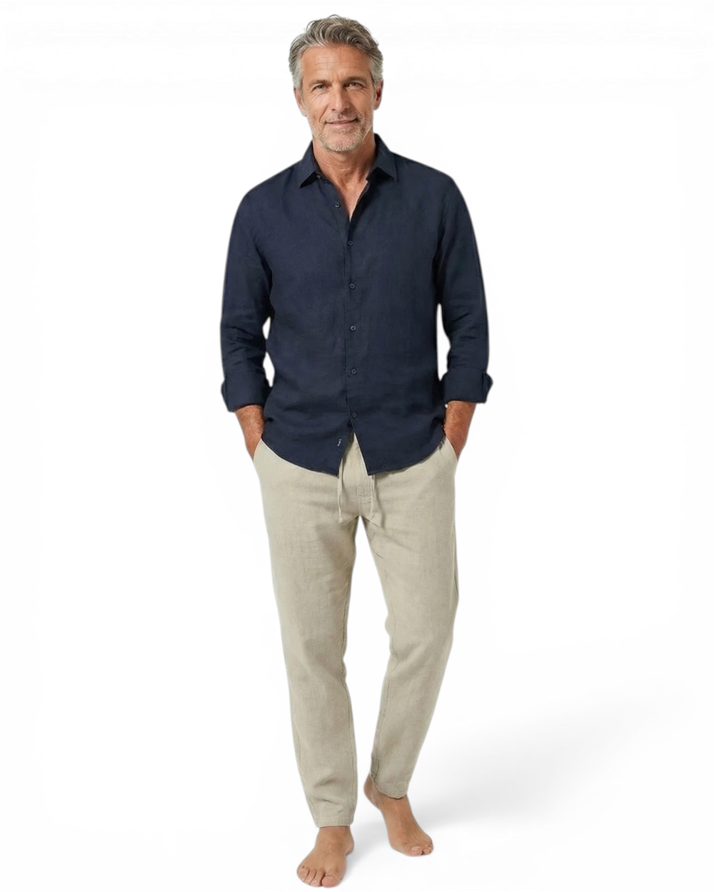 Pantalón de lino para playa