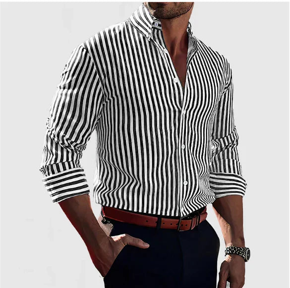 Lorenzo │ Camisa Elegante de Rayas