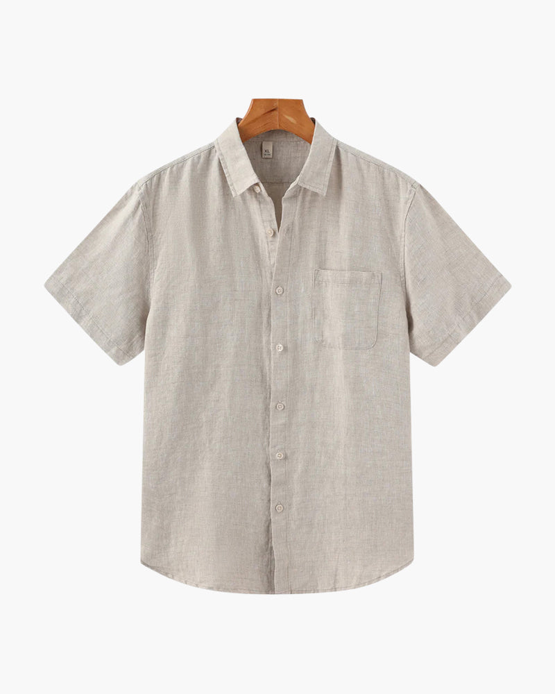 Melila | Camisa de Lino de Manga Corta