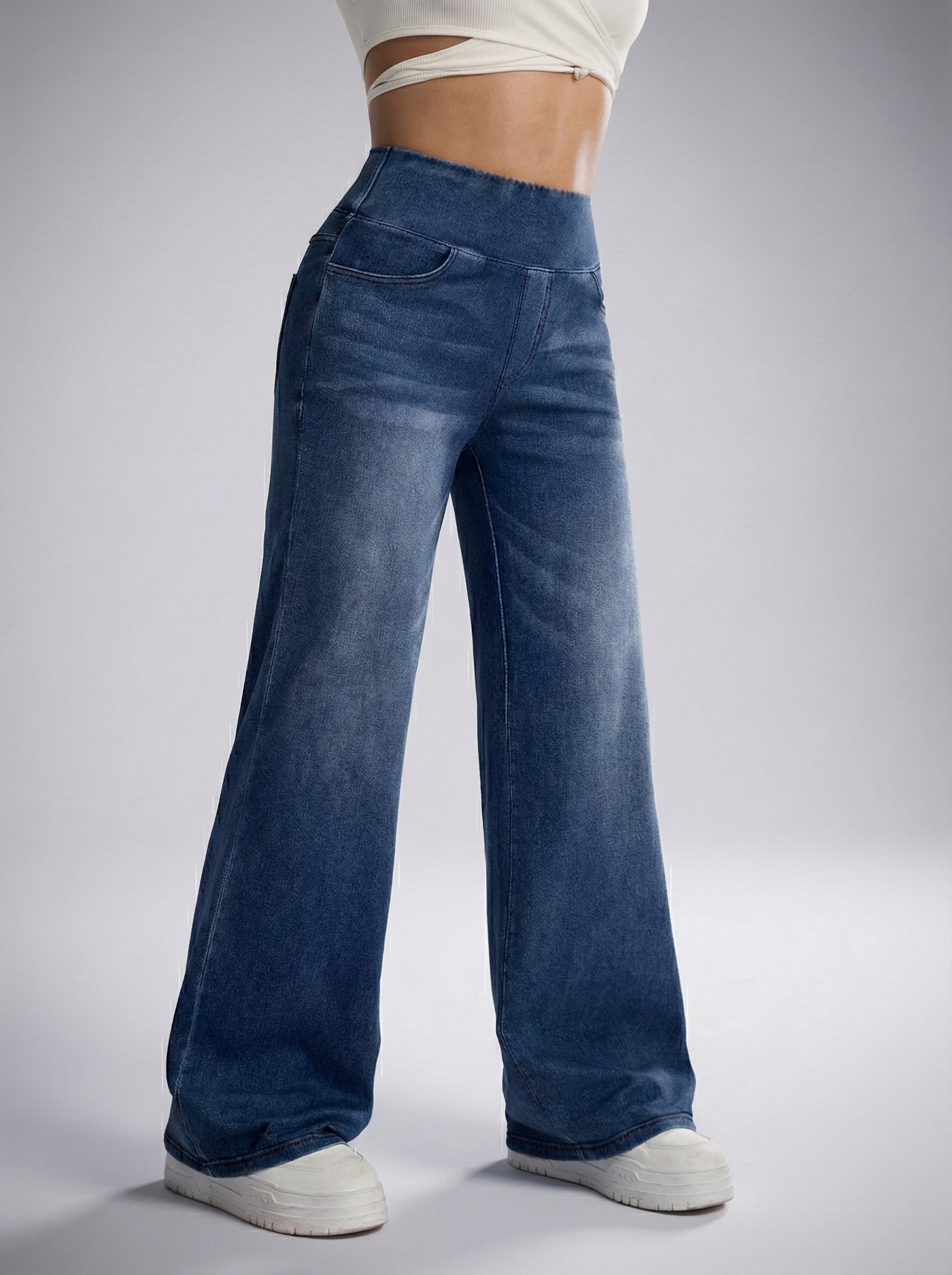 Anne | Pantalones anchos con control de abdomen