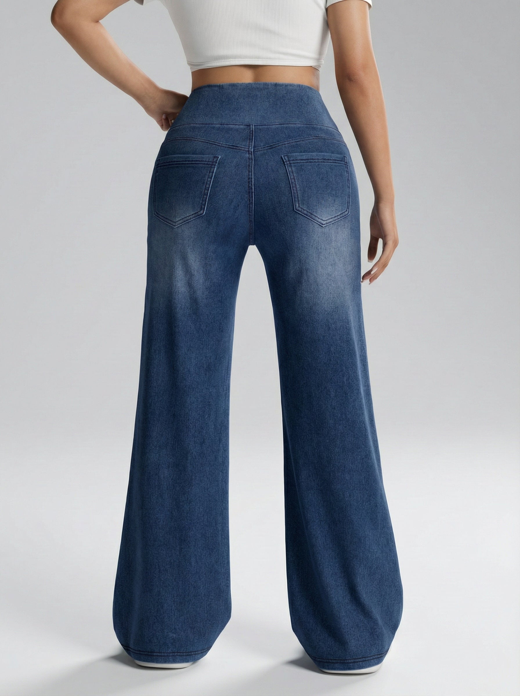 Anne | Pantalones anchos con control de abdomen