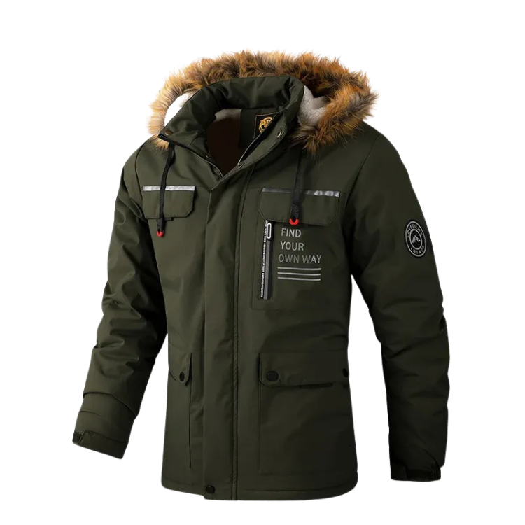 Chaqueta con capucha forrada de polar Summit