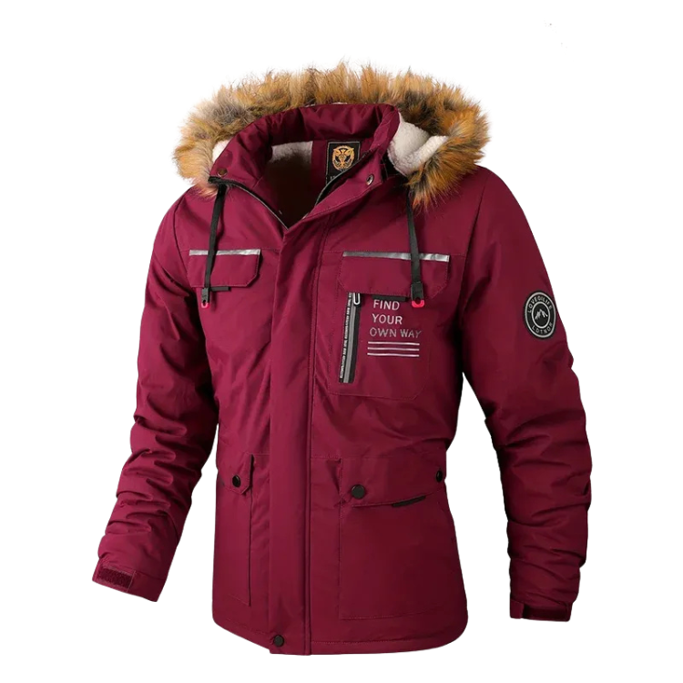 Chaqueta con capucha forrada de polar Summit